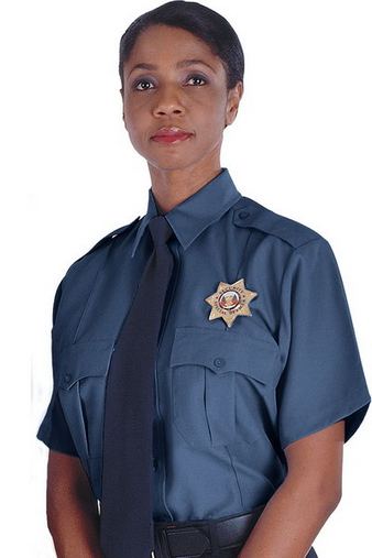 Custom Embroidered  Edwards Security Polyester Shirt - 1225 