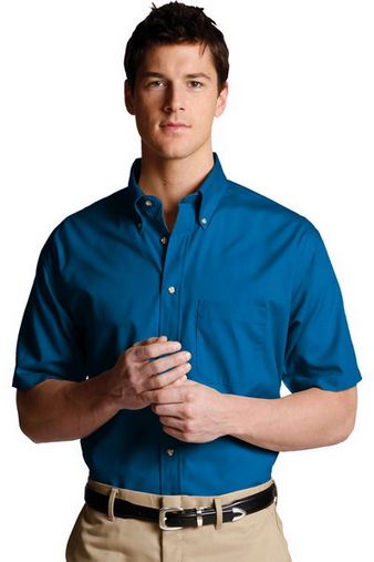 Custom Embroidered  Edwards Men's Easy Care Poplin Shirt - 1230 