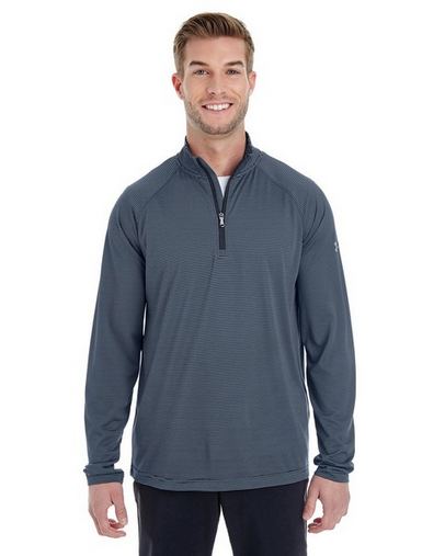 under armour men's tech stripe quarter zip