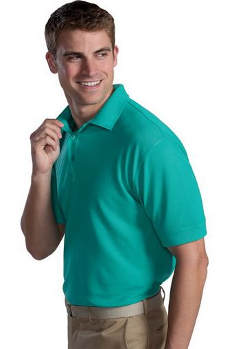 Custom Embroidered  Edwards Men's Soft Touch Blended Pique Polo - 1500 