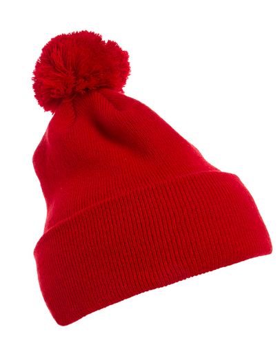 Custom Embroidered  Yupoong Cuffed Knit Beanie with Pom Pom Hat - 1501P 