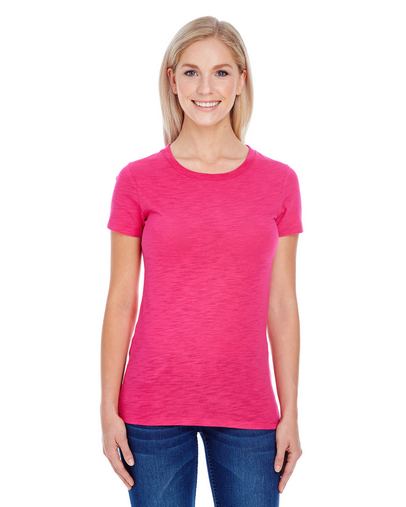 Custom Printed  Threadfast Apparel Ladies' Slub Jersey T-Shirt - 201A 