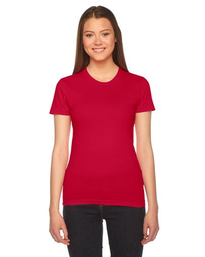 Custom Logo  American Apparel Ladies' Short-Sleeve T-Shirt 2102  Printed