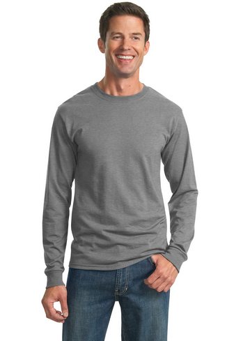 Custom Printed  JERZEES  - 50/50 Cotton/Poly Long Sleeve T-Shirt. 29LS 