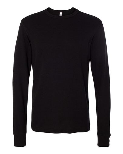 black thermal long sleeve shirt