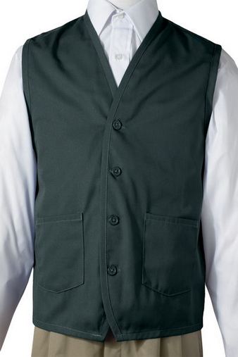 Custom Embroidered  Edwards Apron Vest With Waist Pockets - 4106 