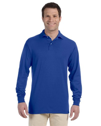 Custom Embroidered  Long-Sleeve Jersey Polo with SpotShield - 437ML 