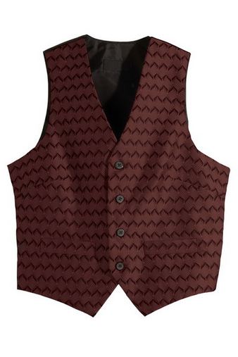 Custom Embroidered  Edwards Men's Swirl Brocade Vest - 4391 