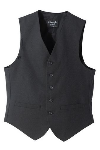 Custom Embroidered  Edwards Men's High Button Vest - 4680 