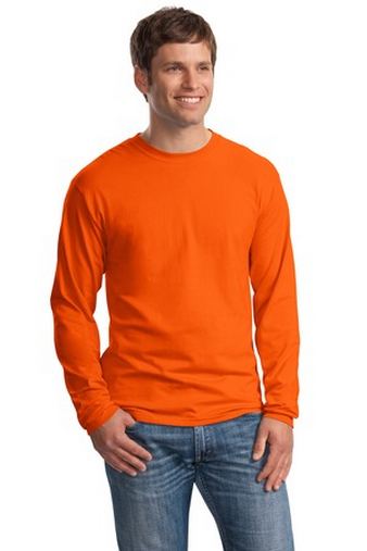 Custom printed  Hanes Beefy-T  - 100% Cotton Long Sleeve T-Shirt.  5186 