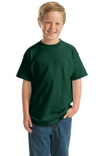 Custom Printed  Hanes Youth Beefy-T 100% Cotton T-Shirt. 5380 