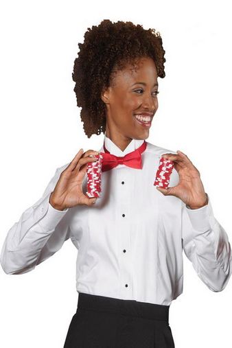 Custom Embroidered  Edwards Women's Tuxedo Shirt - 5390 