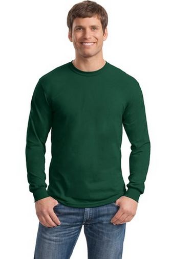 Custom Printed Gildan Heavy Cotton 100% Cotton Long Sleeve T-Shirt. 5400 