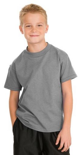 Custom Printed  Hanes Youth Tagless 100%  Cotton T-Shirt. 5450 