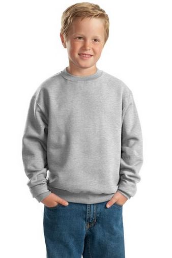 Custom Printed  JERZEES Youth Crewneck Sweatshirt 562B  With Logo