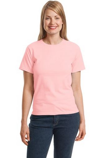 Custom Imprinted  Hanes Ladies ComfortSoft Crewneck T-Shirt. 5680 