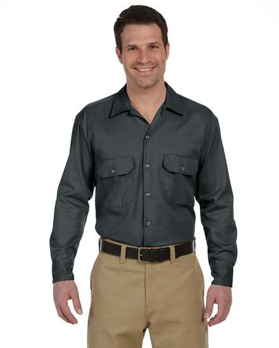 Custom Embroidered  Dickies Long-Sleeve Work Shirt - 574 