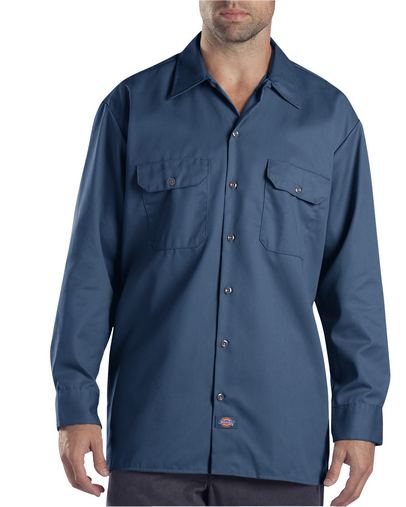 Custom Embroidered  Dickies Tall Long-Sleeve Work Shirt - 574T 