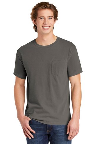 Custom Printed Comfort Colors Heavyweight Ring Spun Pocket Tee - 6030 