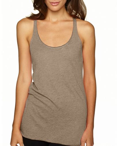 Custom Printed  Next Level Ladies' Triblend Racerback Tank - 6733 