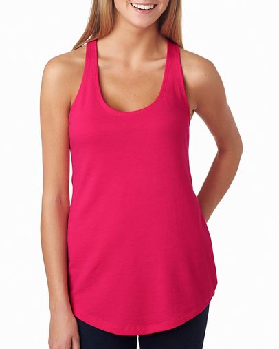 Custom Printed  Next Level Ladies' French Terry Racerback Tank - 6933 