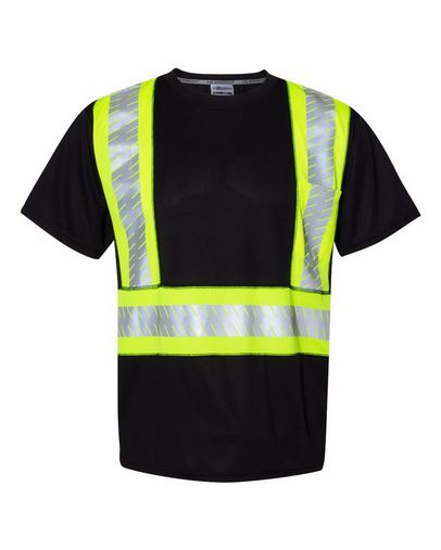 Custom Printed ML Kishigo Enhanced Visibility Pocket T-Shirt - B200-B204 