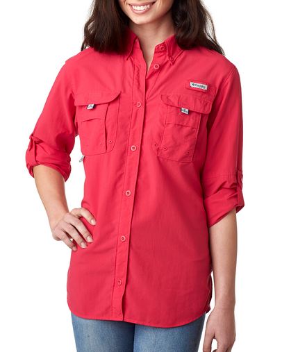 Custom Embroidered  Columbia Ladies' Bahama Long-Sleeve Shirt - 7314 