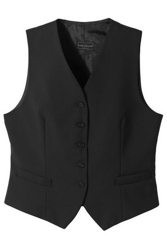 Custom Embroidered  Edwards Women's High Button Vest - 7680 