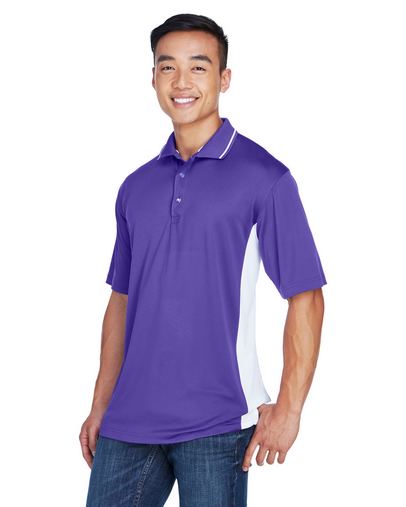 Custom Embroidered  UltraClub Men's Cool & Dry Sport Two-Tone Polo - 8406 