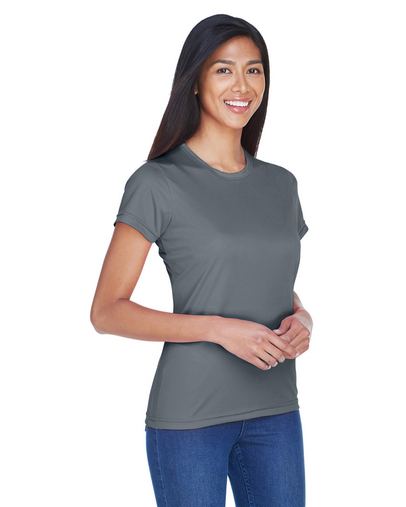 Custom Printed  UltraClub Ladies' Cool & Dry Sport Performance Interlock T-Shirt - 8420L 