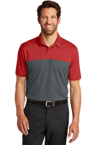 Custom Embroidered Nike Dri-FIT Colorblock Micro Pique Polo - 881655 