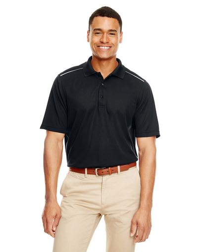 Custom Embroidered  Core 365 Men's Radiant Performance Pique Polo with Reflective Piping - 88181R 