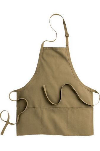 Custom Embroidered  Edwards Bib Apron With Pockets - 9002 