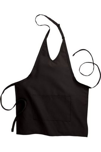 Custom Embroidered  Edwards V-Neck Bib Apron With Pockets - 9009 