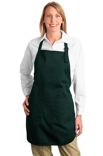 Custom Logo  Full Length Apron with Pockets - Port Authority - A500  Embroidered