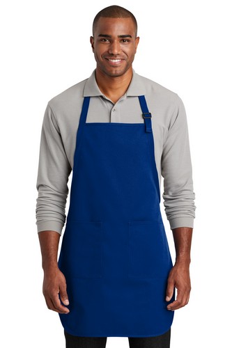 Custom Logo Port Authority Full-Length Two-Pocket Bib Apron - A600 