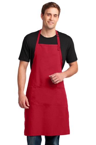 Custom Logo  Port Authority Easy Care Extra Long Bib Apron with Stain Release - A700 