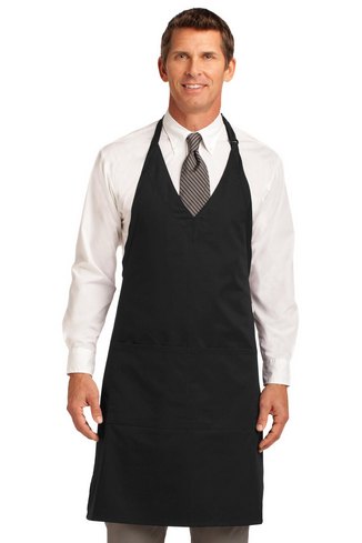 Custom Embroidered Port Authority Easy Care Tuxedo Apron with Stain Release - A704 