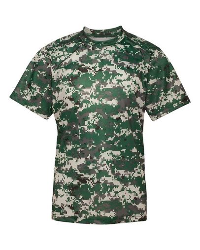 Custom Printed  Badger Digital Camo Youth T-Shirt - 2180 