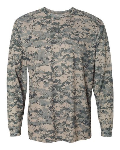 Custom Printed  Badger Digital Camo Long Sleeve T-Shirt - 4184 