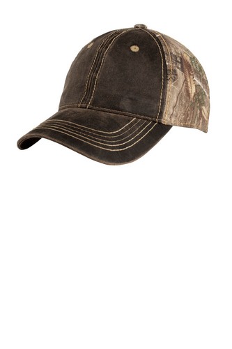 Custom Embroidered Port Authority Pigment Print Camouflage Cap - C819 