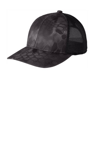 Custom Embroidered Port Authority Performance Camouflage Mesh Back Snapback Cap - C892 