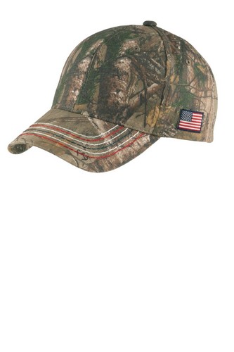 Custom Embroidered Port Authority Americana Contrast Stitch Camouflage Cap - C909 