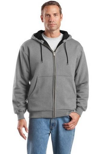 Custom Embroidered  CornerStone Heavyweight Full-Zip Hooded Sweatshirt with Thermal Lining - CS620 