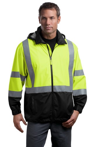 Custom Embroidered CornerStone ANSI 107 Class 3 Safety Windbreaker - CSJ25 