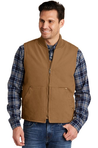 Custom Embroidered CornerStone Washed Duck Cloth Vest - CSV40 