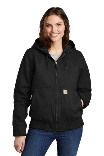 Custom Logo Carhartt Women's Washed Duck Active Jac - CT104053 