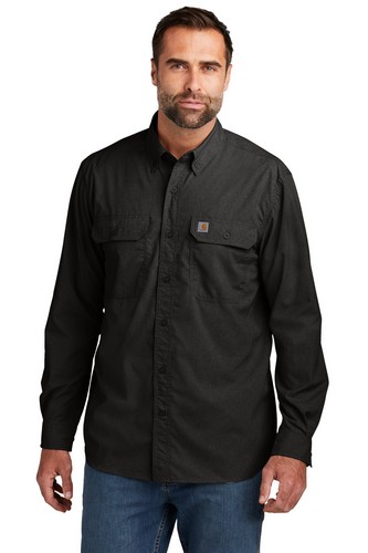 Custom Embroidered Carhartt Force Solid Long Sleeve Shirt - CT105291 