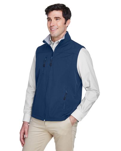 Custom Embroidered  Devon & Jones Men's Soft Shell Vest - D996 