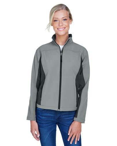 Custom Embroidered  Devon & Jones Ladies' Soft Shell Colorblock Jacket - D997W 